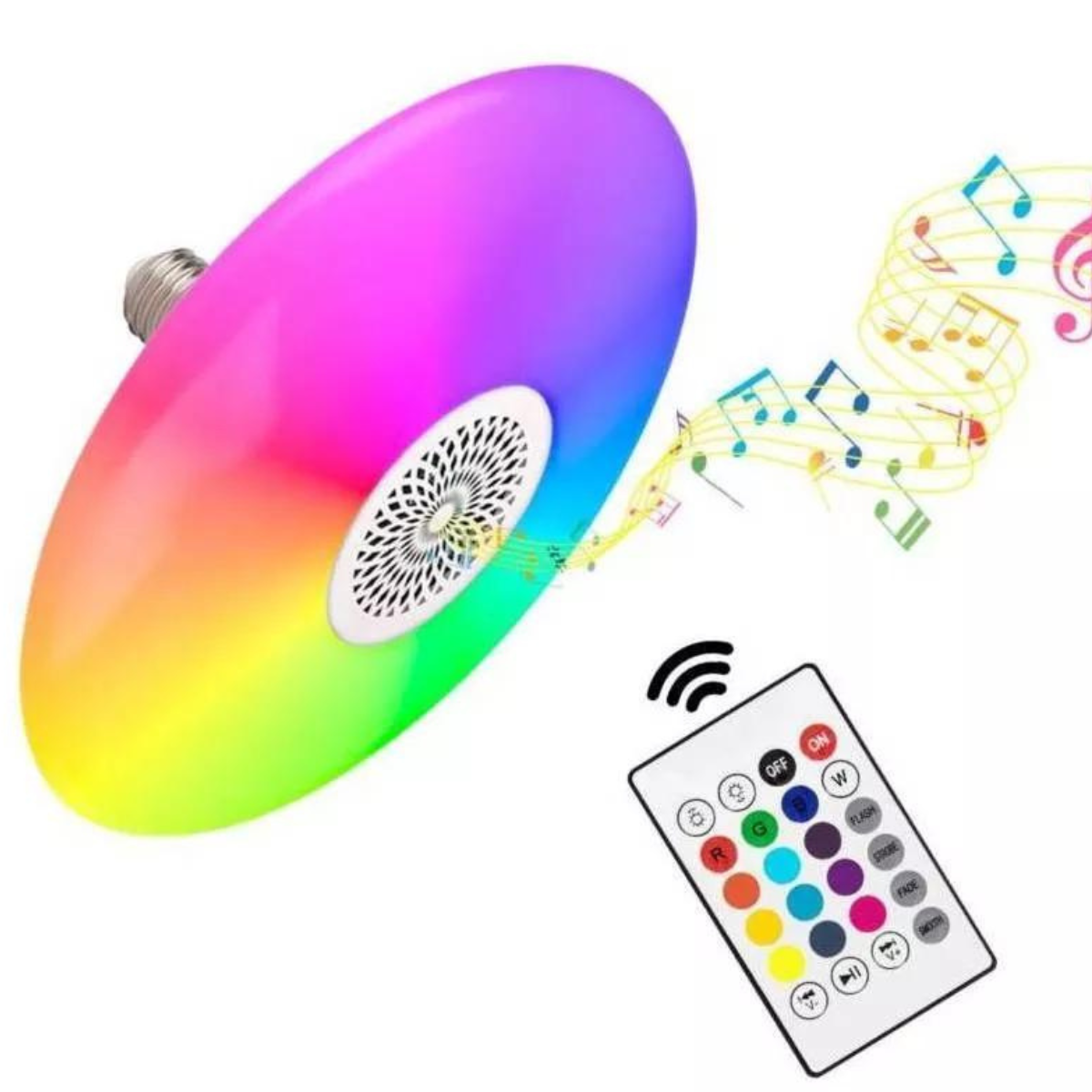 Ampolleta LED RGB musical con luces sincronizadas