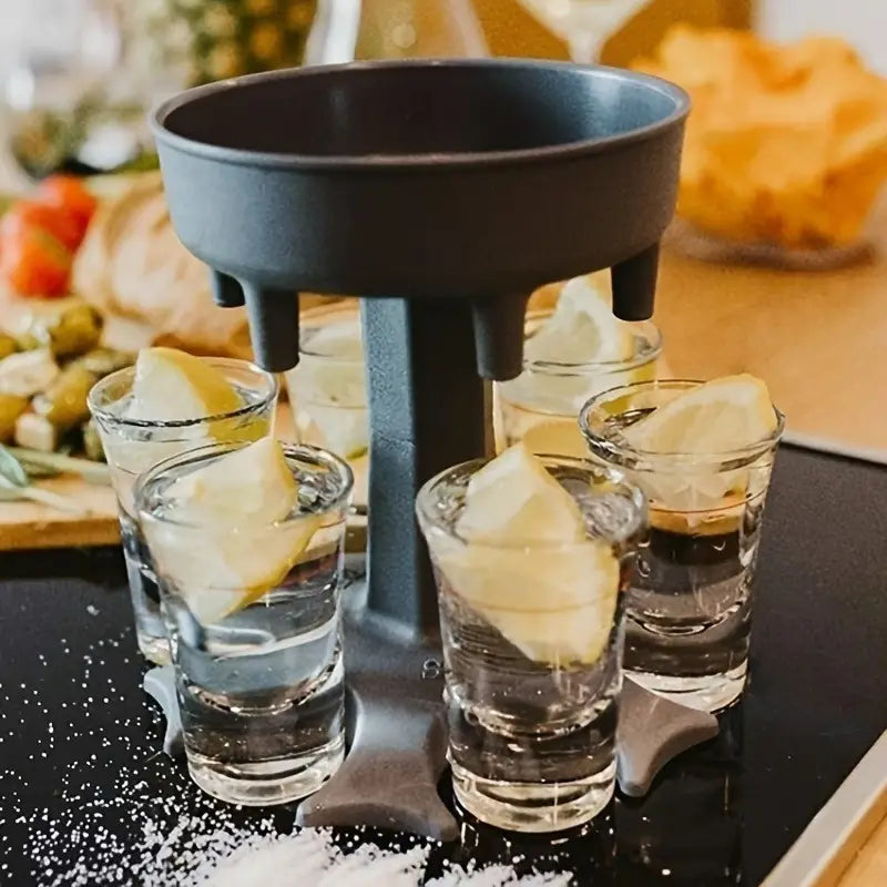 Set de vasos para tequila con copitas y bandeja