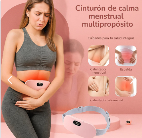 Detalle del cinturón térmico para cólicos