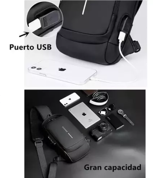 Bandolera Bolso Antirrobo Impermeable